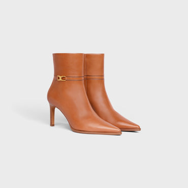 Celine Verneuil Ankle Boot W/ Triomphe 80 Calfskin - Honey