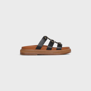 Triomphe Wedge Mule 30 - Black