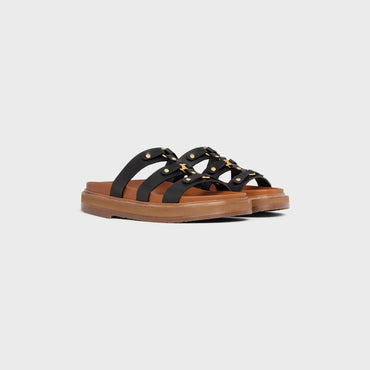 Triomphe Wedge Mule 30 - Black