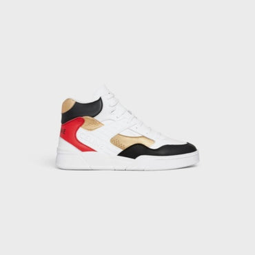 Ct-06 High Top Sneaker - Optic White/Black/Red/Gold