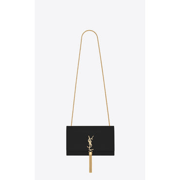 Medium Kate Tassel Chain Bag - Nero