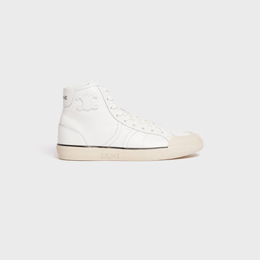 Alan AS Mid Lace-Up Sneaker with Trio - Opticwhite