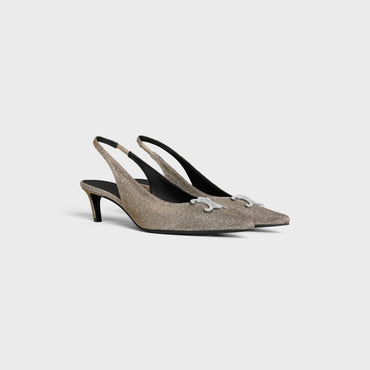 Triomphe Slingback 75 - Gold/Silver