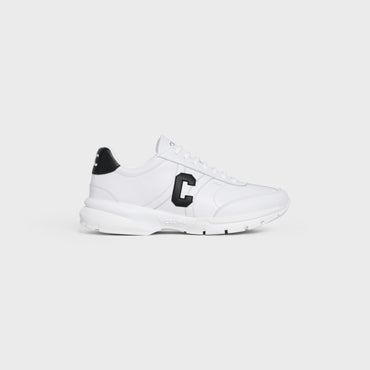 Runner Cr-02 Low Lace-Up Sneaker 30 Calfskin - Optic White / Black