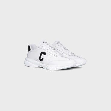 Runner Cr-02 Low Lace-Up Sneaker 30 Calfskin - Optic White / Black