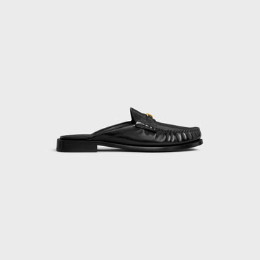 Celine Luco Mule Loafer 15Mm Polished Bull - Black