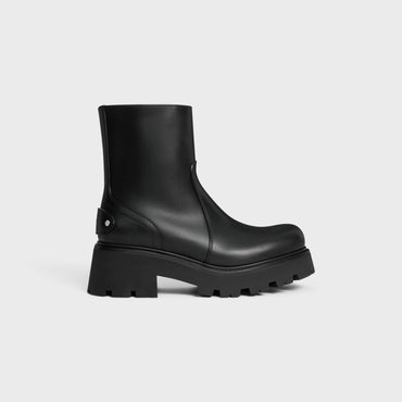 Celine Triomphe Rangers Zipped Boot 45Mm Calfskin - Black