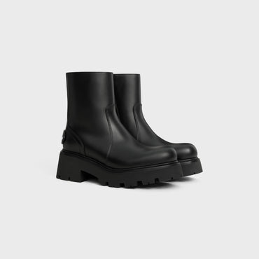 Celine Triomphe Rangers Zipped Boot 45Mm Calfskin - Black