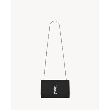 YSL BO MNG KATE M GRAIN DE POU - NERO/SILVER