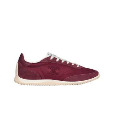 Racer Low Top Sneaker with Triomphe 15 - Burgundy