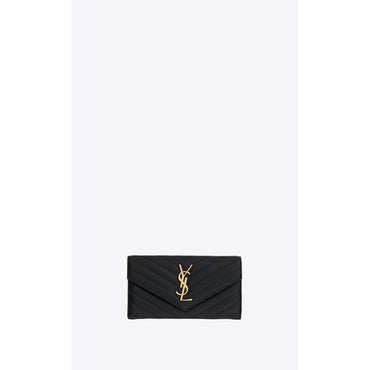 Large Flap Wallet - Nero