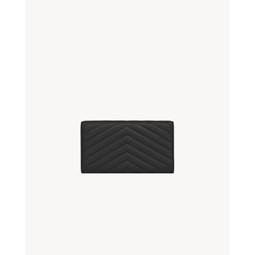 Large Flap Wallet - Nero
