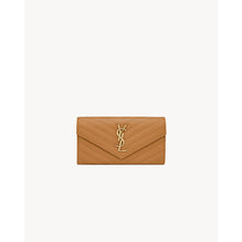 Large Flap Wallet - Natural Dark