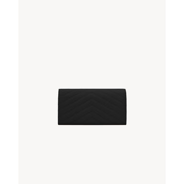 Large Flap Wallet - Nero