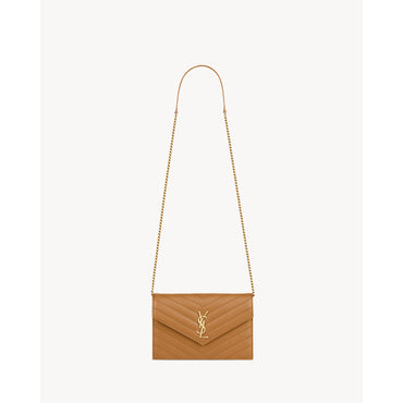 Envelope Chain Wallet - Natural Dark
