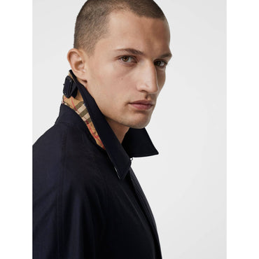 The Camden Car Coat - Blue Carbon