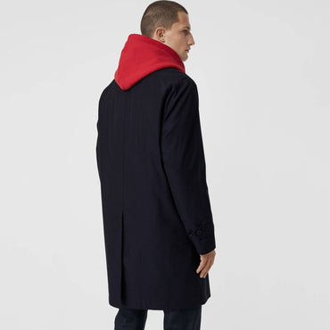 The Camden Car Coat - Blue Carbon