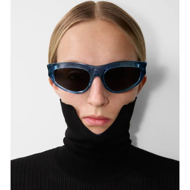Classic Oval Sunglasses - Light Blue