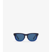 Check Square Sunglasses - Navy Blue IP Check