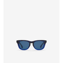 Check Square Sunglasses - Navy Blue IP Check