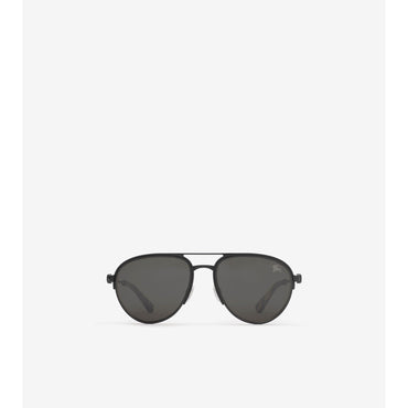 Shield Aviator Sunglasses - Black