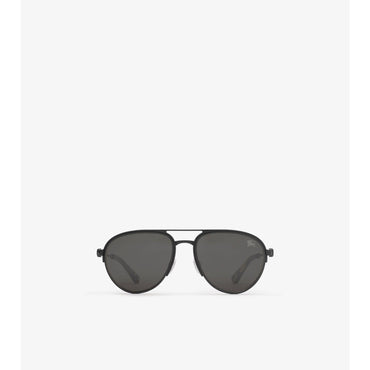 Shield Aviator Sunglasses - Black