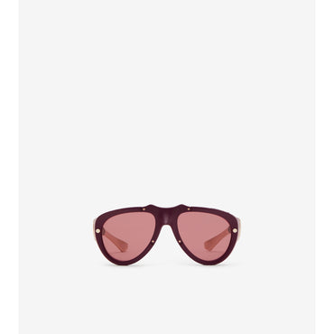 Shield Mask Sunglasses - Dark Red