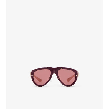 Shield Mask Sunglasses - Dark Red