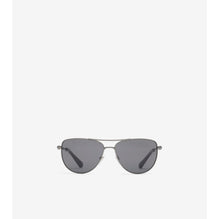 Metal Logo Square Sunglasses - Black