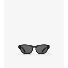 Tubular Oval Sunglasses - Black