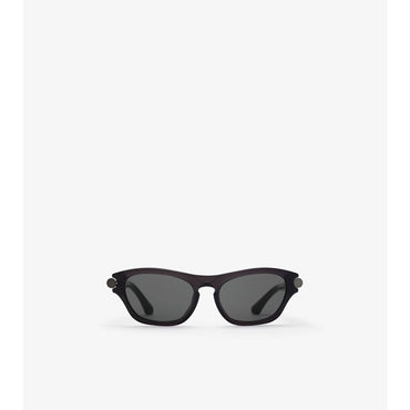 Tubular Oval Sunglasses - Black