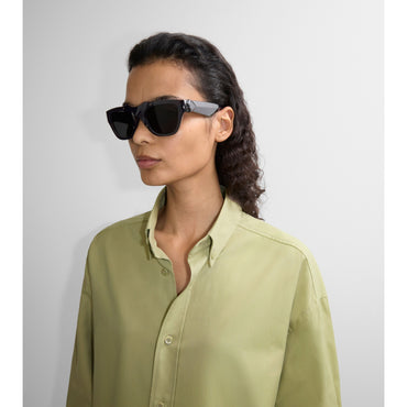 Shield Moulded Sunglasses - Grey