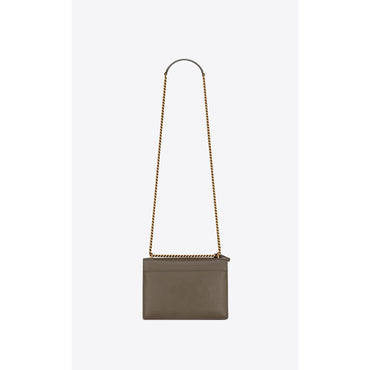 Medium Sunset Chain Bag - Warm Taupe