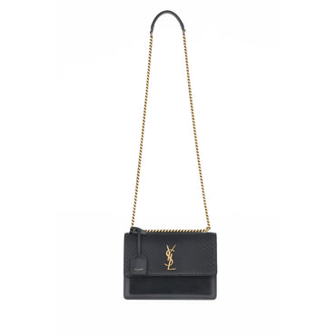 Medium Sunset Chain Bag - Dark Smoke