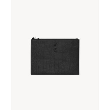 YSL I-PAD HOLDER COCCO PRINT F - NERO/NERO