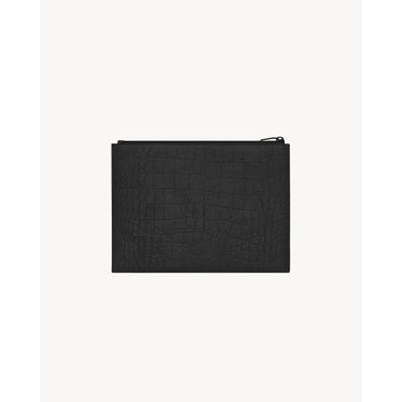 YSL I-PAD HOLDER COCCO PRINT F - NERO/NERO