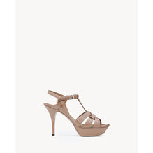 Tribute Sandals In Vitello Vernice Soft - Nude