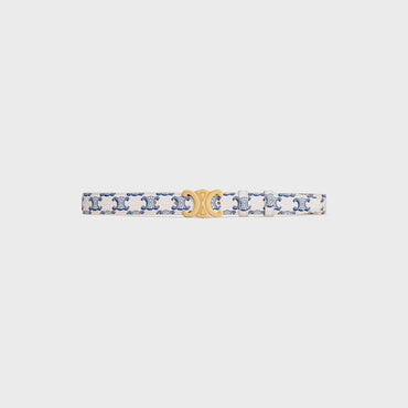 Triomphe Belt Medium 25Mm - Blue