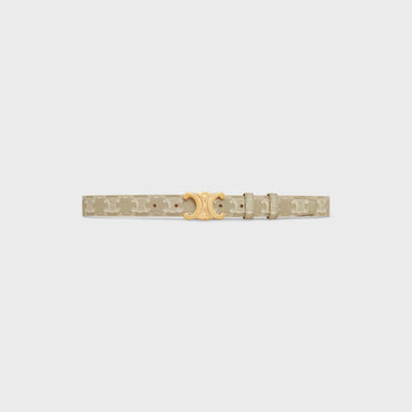 Triomphe Belt Medium 25Mm - Grey Beige