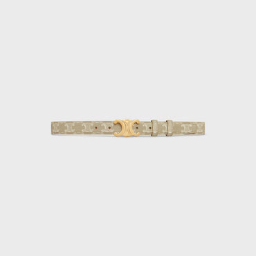 Triomphe Belt Medium 25Mm Canvas - Grege