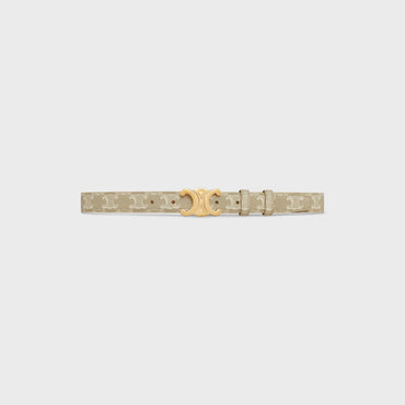 Triomphe Belt Medium 25Mm Canvas - Grege