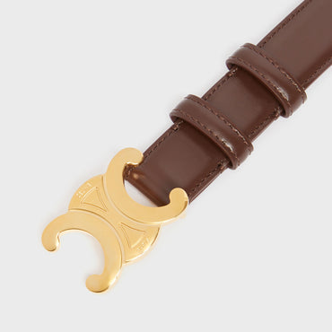 Triomphe Belt Medium 25MM - Chestnut