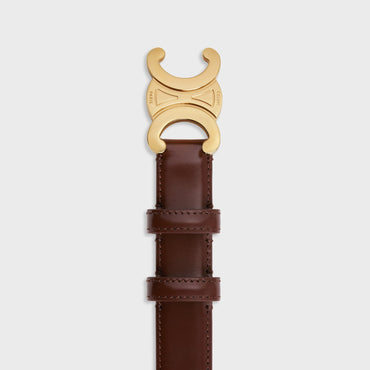 Triomphe Belt Medium 25MM - Chestnut
