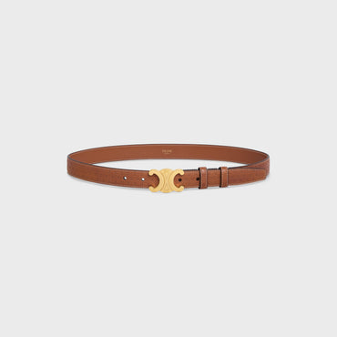 Triomphe Belt Medium 25Mm - Tan