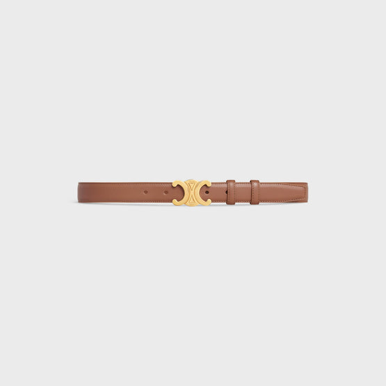 Women Triomphe Belt Medium 25Mm - Tan