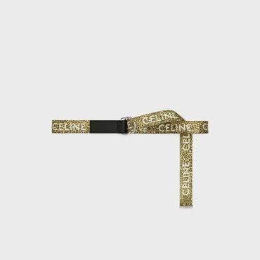 Double Ring Belt Medium Textile - Leopard