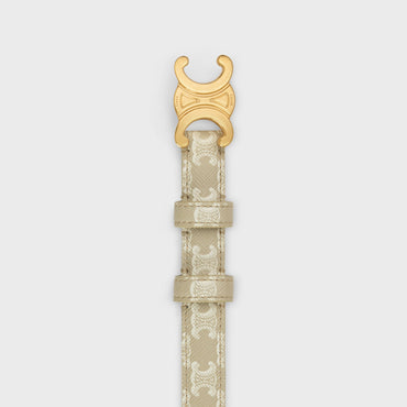 Triomphe Belt Small 18Mm - Grey Beige