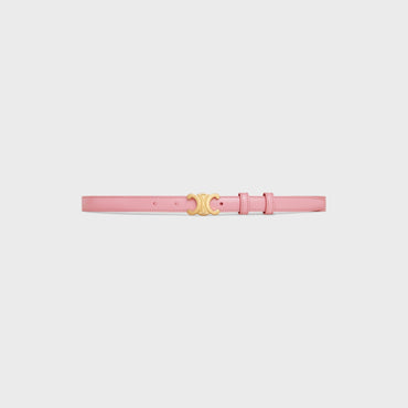 Triomphe Belt Small 18Mm Taurillon Leather - Rose