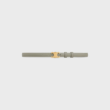 Triomphe Belt Small 18Mm Taurillon Leather - Green Clay