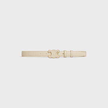 Cuir Triomphe Belt Medium 25Mm Smooth Calfskin - Limestone